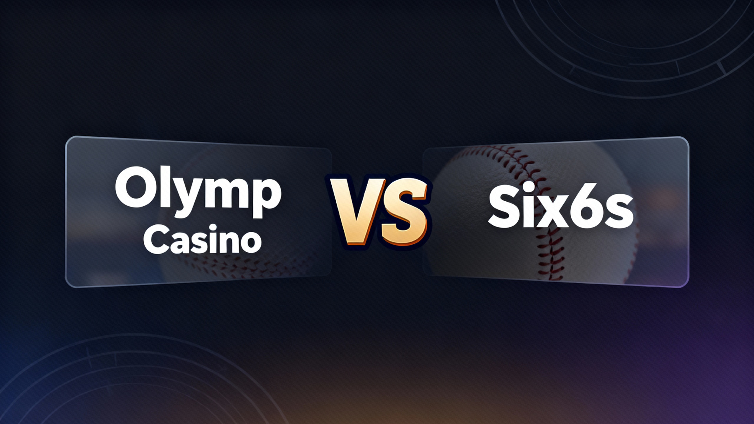 Olymp Casino vs Six6s comparison cover for Bangladesh (VS visual with subtle cricket lines)