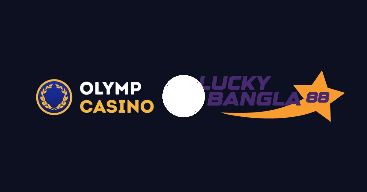 Olymp Casino vs LuckyBangla88 — logos with VS badge